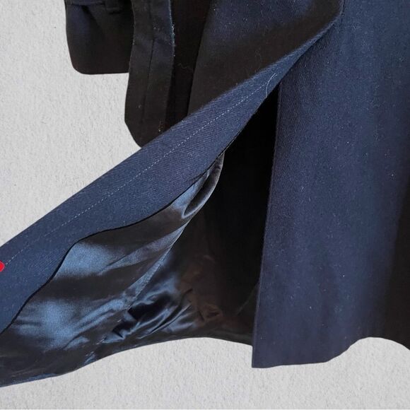 Vintage Pierre Balmain navy wool military coat - Picture 7 of 13